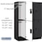 Salsbury Industries 2 Tier Designer Locker, 54"Wx76"Hx21"D, 6 Door, Black 18-22361BLK - alternate 6